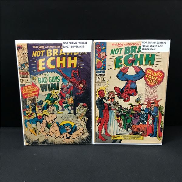LOT OF 2 NOT BRAND ECHH COMICS #4 & #6 - MARVEL COMICS
