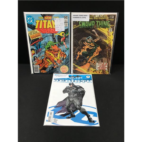 LOT OF 3 DC COMICS