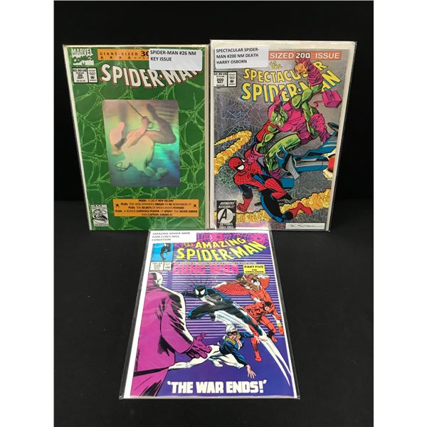 LOT OF 3 AMAZING SPIDERMAN COMICS - MARVEL COMICS