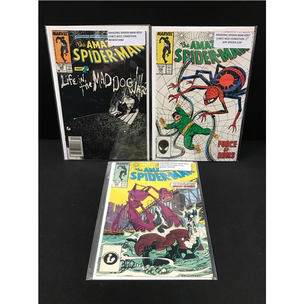 LOT OF 3 AMAZING SPIDERMAN COMICS - MARVEL COMICS