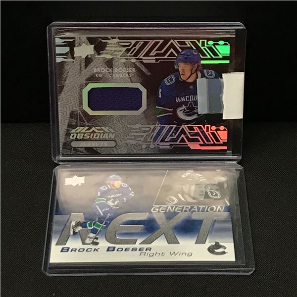 LOT OF 2 BROCK BOESER HOCKEY TRADING CARDS