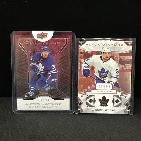 LOT OF 2 AUSTON MATTHEWS TRADING CARDS