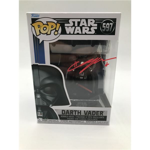 HAYDEN CHRISTENSEN SIGNED DARTH VADER FUNKO POP - WWOC COA
