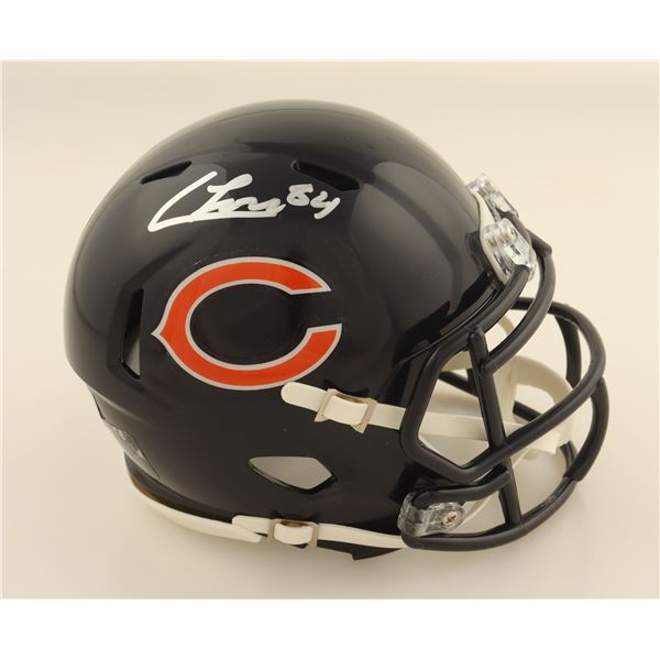 COLSTON LOVELAND SIGNED CHICAGO BEARS MINI HELMET - BECKETT COA
