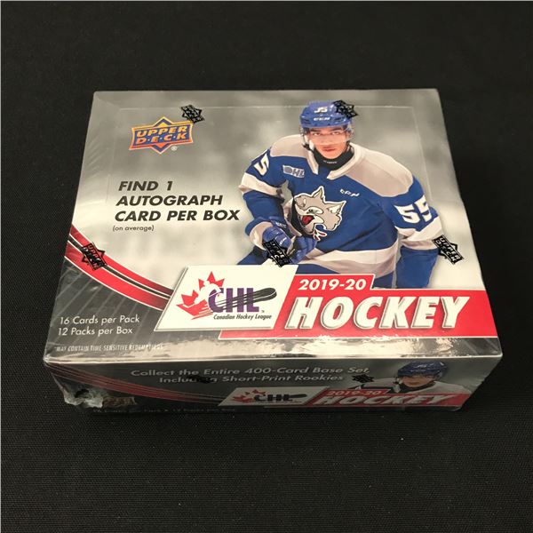 2019-20 UPPER DECK CHL HOCKEY SEALED TRADING CARD BOX