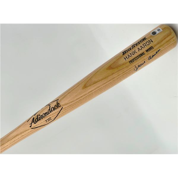 HANK AARON SIGNED BASEBALL BAT (BECKETT COA)
