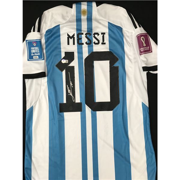 LIONEL MESSI SIGNED ARGENTINA JERSEY - BECKETT COA
