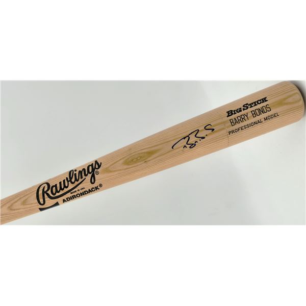 BARRY BONDS SIGNED RAWLINGS BASEBALL BAT (BECKETT COA)
