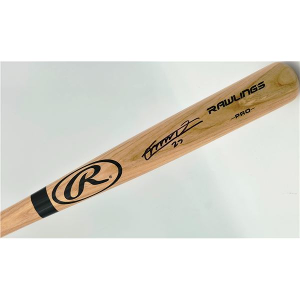 VLADIMIR GUERRERO JR SIGNED RAWLING BASEBALL BAT