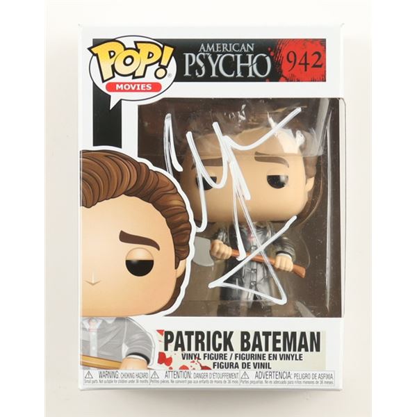 CHRISTIAN BALE SIGNED PSYCHO FUNKO POP - PSA COA