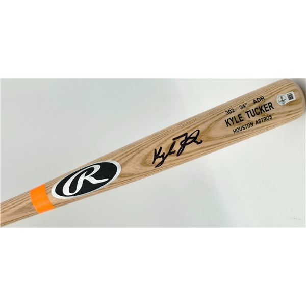 KYLE TUCKER SIGNED RAWLINGS BASEBALL BAT (BECKETT COA)