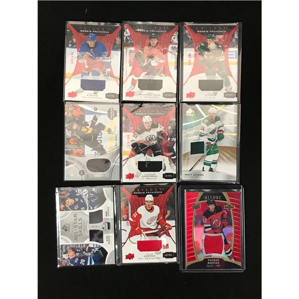LOT OF 9 HOCKEY PATCH TRADING CARDS