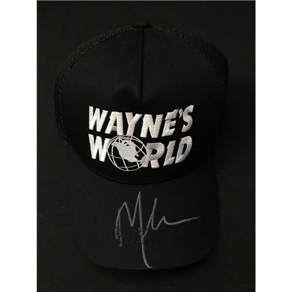 MIKE MYERS SIGNED WAYNES WORLD CAP - KB COA