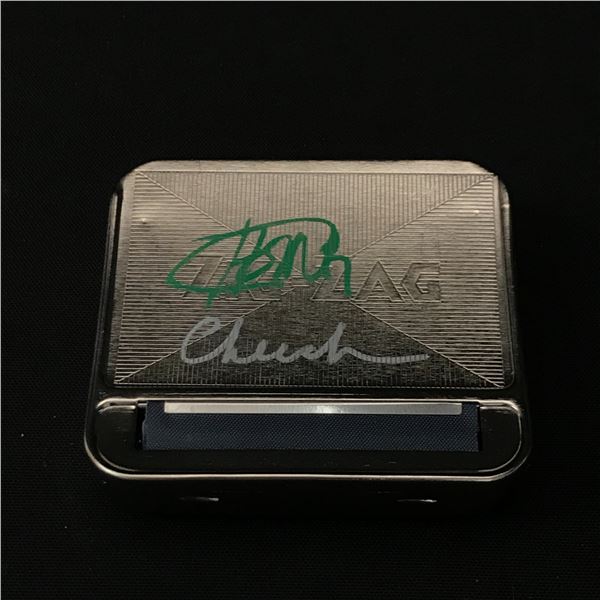 CHEECH AND CHONG SIGNED ROLLING TIN - KB COA