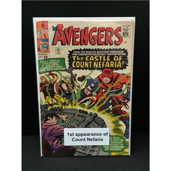 AVENGERS #13 1ST APP COUNT NEFARIA - MARVEL COMICS
