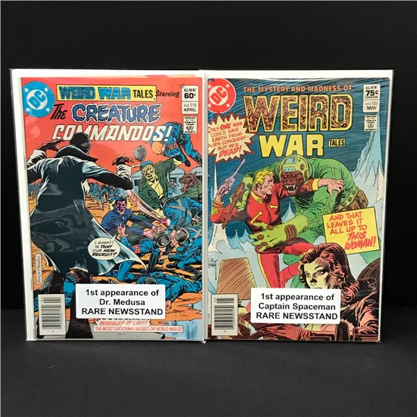 LOT OF 2 WEIRD WAR TALES BOTH WITH 1ST APPS - DC COMICS