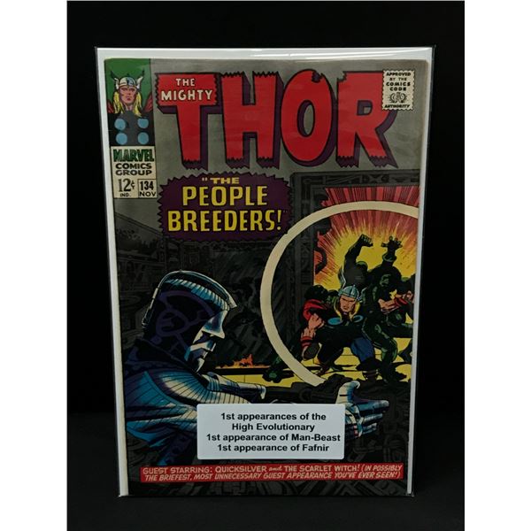 THE MIGHTY THOR #134 SEVERAL 1ST APPS - MARVEL COMICS