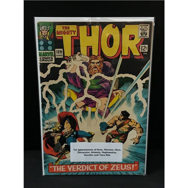 THE MIGHTY THOR #129 SEVERAL 1ST APPS - MARVEL COMICS