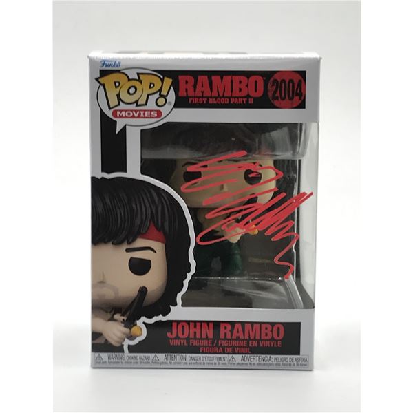 SYLVESTER STALLONE SIGNED RAMBO FUNKO POP - KB COA
