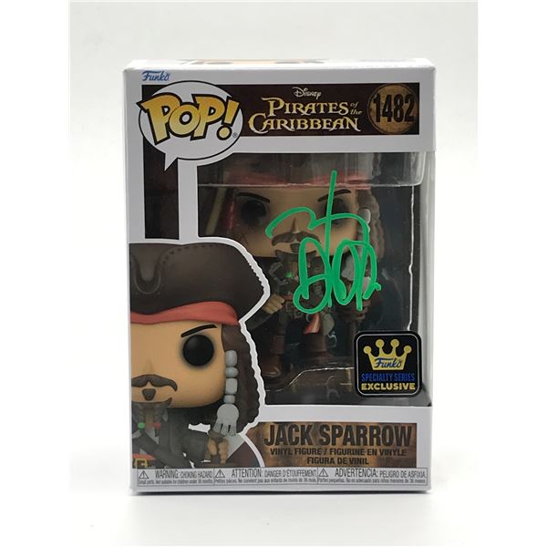 JOHNNY DEPP SIGNED JACK SPARROW PIRATES OF THE CARRIBEAN FUNKO POP - KB COA
