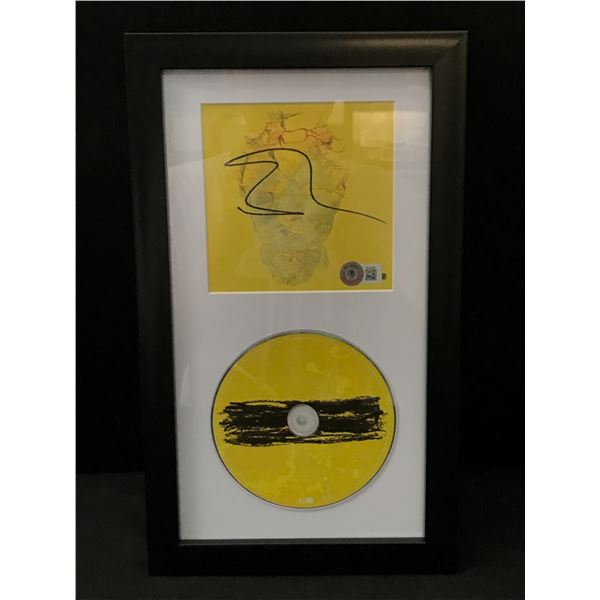 ED SHEERAN SIGNED AND FRAMED CD SLEEVE - BECKETT COA