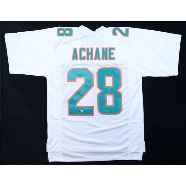 DE'VON ACHANE SIGNED FOOTBALL JERSEY - BECKETT COA