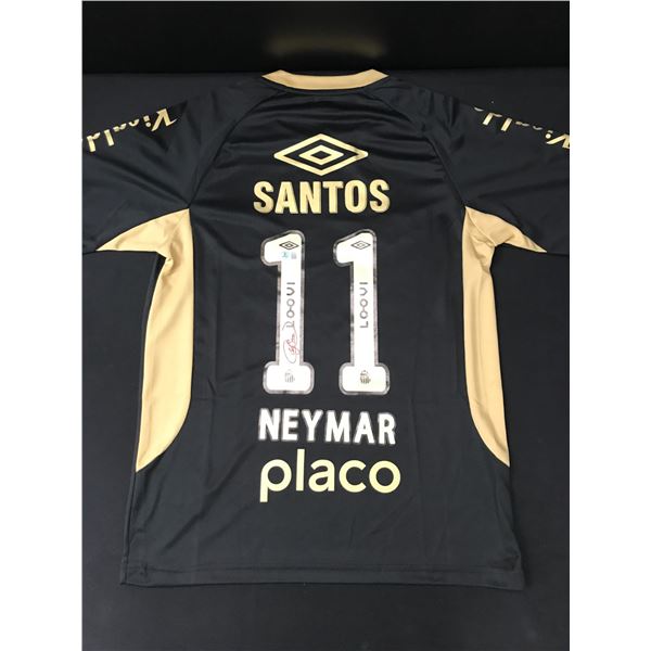 NEYMAR SIGNED SANTOS FC SOCCER JERSEY - BECKETT COA