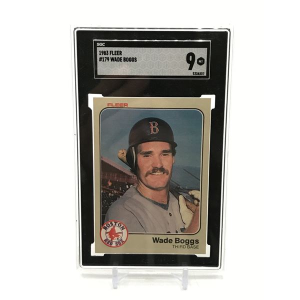 1983 FLEER WADE BOGGS ROOKIE CARD - SGC GRADE 9