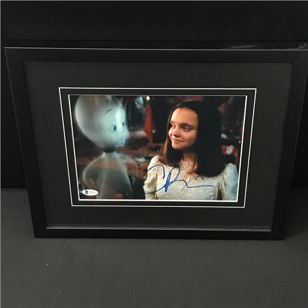 CHRISTINA RICCI SIGNED AND FRAMED CASPER 8X10 - BECKETT COA