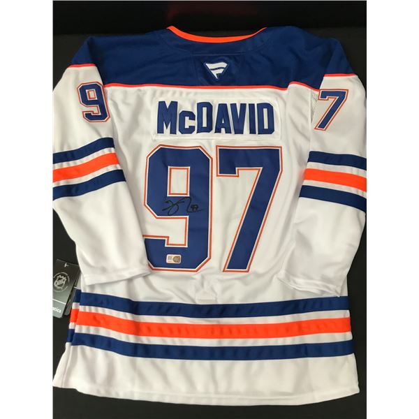 CONNOR MCDAVID SIGNED EDMONTON OILERS CUSTOM JERSEY - ELITE COA