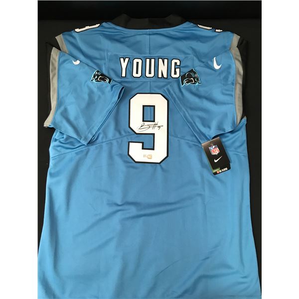 BRYCE YOUNG SIGNED CAROLINA PANTHERS CUSTOM JERSEY - ELITE COA