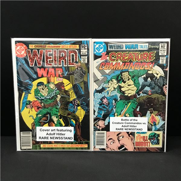 LOT OF 2 WEIRD WAR TALES COMICS - DC COMICS