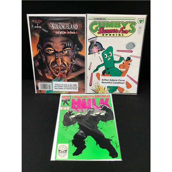 LOT OF 3 MIXED TITLE COMICS - VARIOUS PUBLISHERS