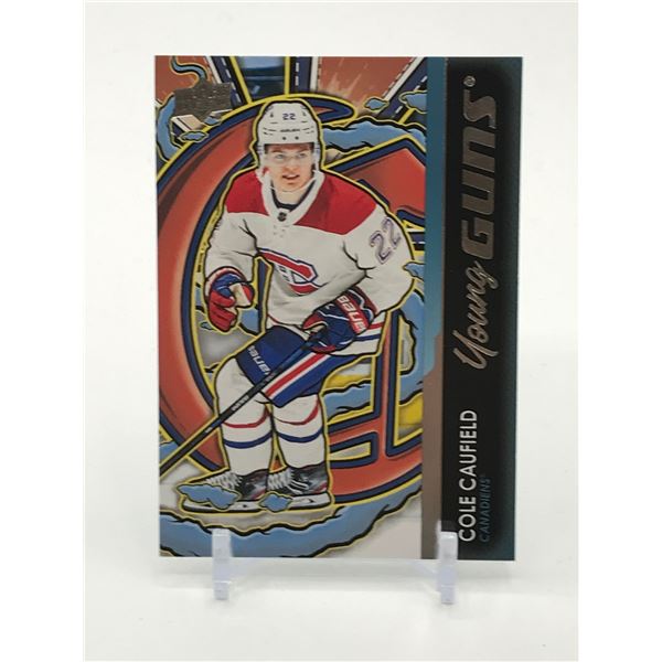 2024-25 UPPER DECK SERIES 2 COLE CAULFIELD YOUNG GUNS STAIN GLASS TRADING CARD
