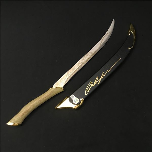 ORLANDO BLOOM SIGNED LEGOLAS SWORD SHEATH - WWOC COA