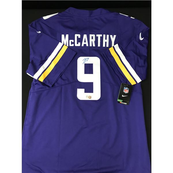 JJ MCCARTHY SIGNED MINNESOTA VIKINGS CUSTOM JERSEY - ELITE COA
