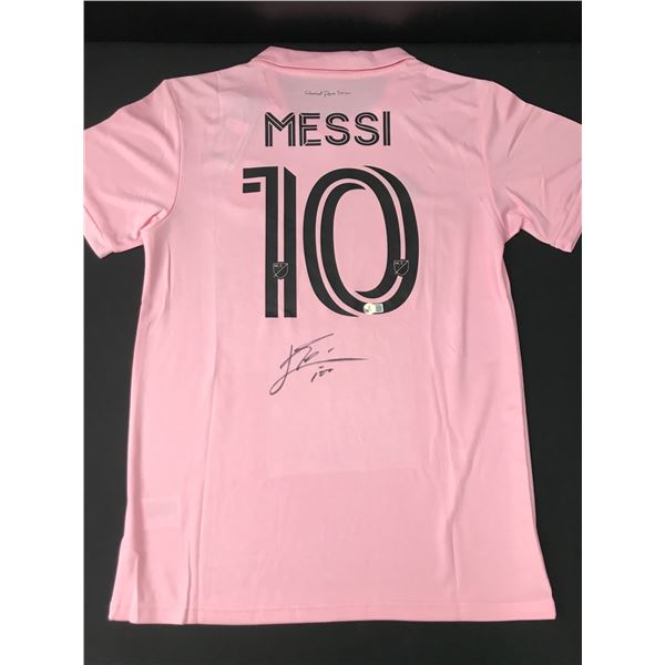 LIONEL MESSI SIGNED MIAMI SOCCER JERSEY - BECKETT COA
