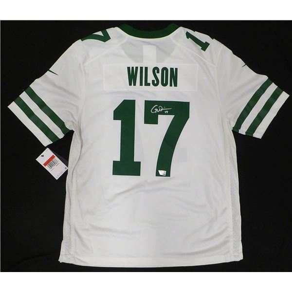 GARRETT WILSON SIGNED NY JETS FOOTBALL JERSEY - FANATICS COA