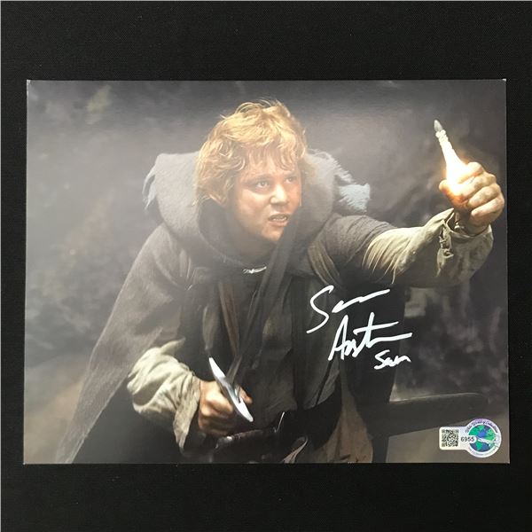 SEAN ASTIN SIGNED LORD OF THE RINGS 8X10 - WWOC COA