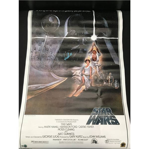 MARK HAMILL SIGNED STAR WARS POSTER - WWOC COA