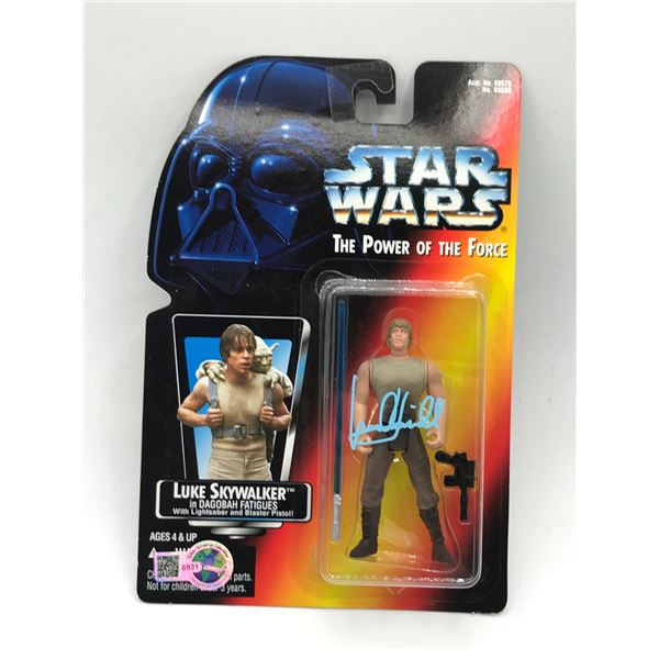 MARK HAMILL SIGNED LUKE SKYWALKER ACTION FIGURE - WWOC COA