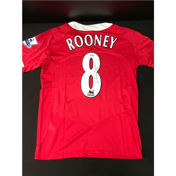 WAYNE ROONEY SIGNED MANCHESTER UNITED SOCCER JERSEY - BECKETT COA