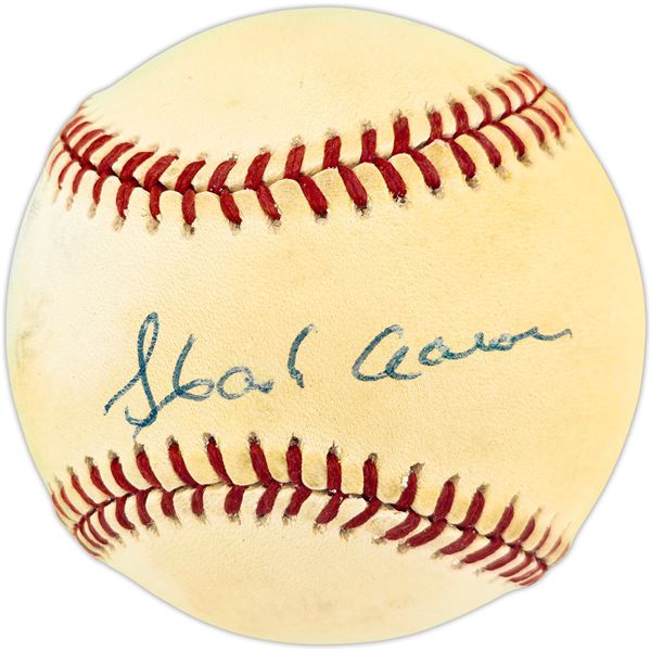 HANK AARON SIGNED BASEBALL (BECKETT COA)