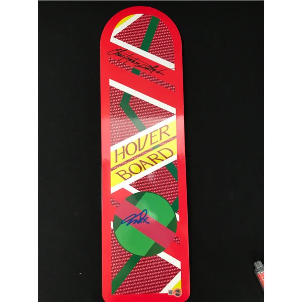 CHRISTOPHER LLOYD AND MICHAEL J FOX DUAL SIGNED HOVERBOARD - WWOC COA