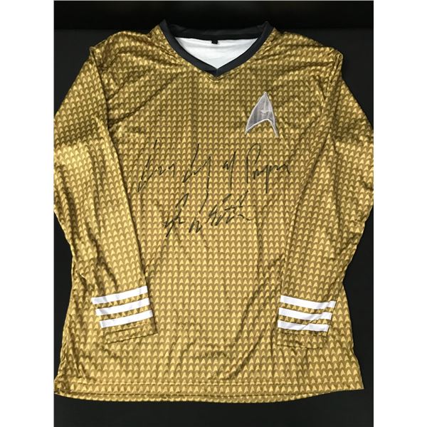 WILLIAM SHATNER SIGNED AND INSCRIBED 'LIVE LONG AND PROSPER' STAR TREK JERSEY - WWOC COA