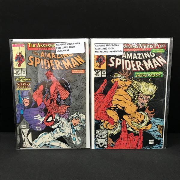 LOT OF 2 AMAZING SPIDERMAN COMICS - MARVEL COMICS