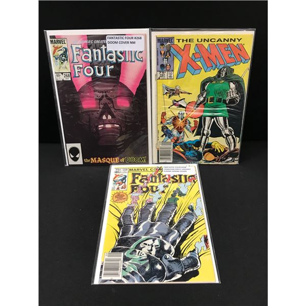 LOT OF 3 MARVEL COMICS - X-MEN & THE FANTASTIC FOUR