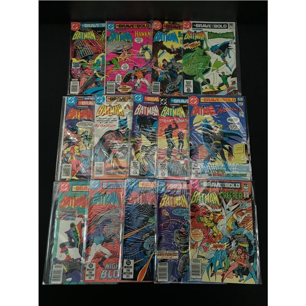 LOT OF 14 BRAVE AND THE BOLD COMICS - DC COMICS
