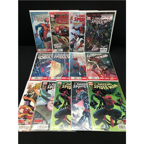 LOT OF 13 AMAZING SPIDERMAN COMICS - MARVEL COMICS