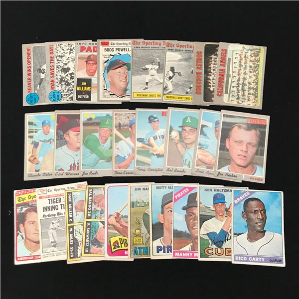 LOT OF VINTAGE TOPPS BASEBALL CARDS